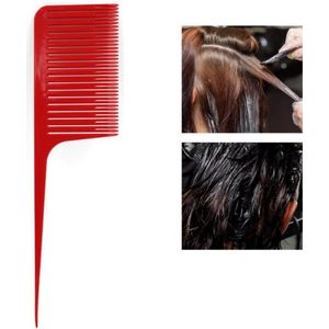 Cabantis Highlight kam| Styling Tool zwart|Kapper Kam|Haar Kam|Haar Accessoire|Plat|Rood