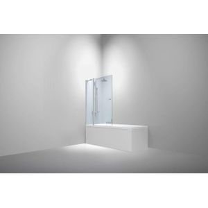 Van Rijn Products ST02 Badwand incl glasbehandeling 120x150cm chroom ST02900