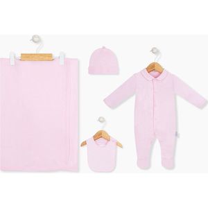 Newborn baby set 4 delig roze 0-3m