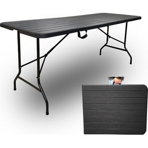 HEM Vouwtafel Inklapbaar 180x70 Wit – Buffettafel – Klaptafel