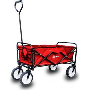 Rijoka Bolderkar Opvouwbaar - Bolderwagen Inklapbaar - Rood - Draagkracht 70kg