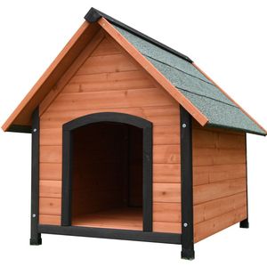PawHut Hondenkooi, huisdierkooi, hondenhok met tweeruimte-optie voor middelgrote honden, hondenbox met dubbele deuren, hondenhuis, eik, 120 x 60 x 88,5 cm PawHut Hondenkooi, huisdierkooi, hondenhok met tweeruimte-optie voor middelgrote honden, hondenbox met dubbele deuren, hondenhuis, eik, 120 x 60 x 88,5 cm