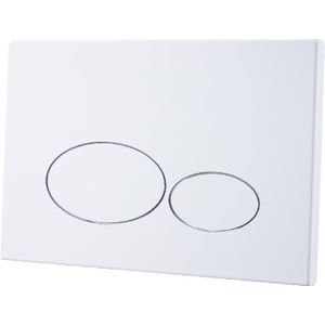 Regn Bedieningsplaat Rvs T.b.v. Geberit UP320 - Glans Wit - RVS - Toiletten - Bedieningspanelen - 8720297692727