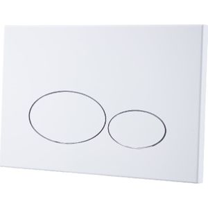 Regn Bedieningsplaat Rvs T.b.v. Geberit UP320 - Mat Wit - RVS - Toiletten - Bedieningspanelen - 8720297692734