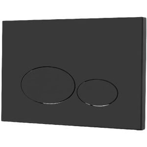 Regn Bedieningsplaat Rvs T.b.v. Geberit UP320 - Mat Zwart - RVS - Toiletten - Bedieningspanelen - 8720297692741