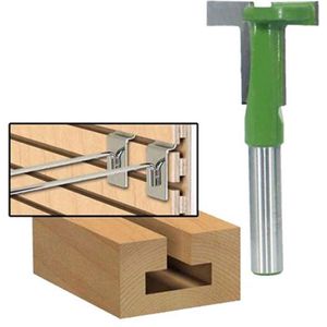 DW4Trading T-slot Hout Groeffrees - 8x28x8 mm - Schacht 8 mm