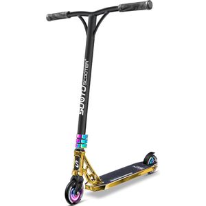 Suotu Stuntstep Professioneel - Step - 110mm - Speelgoed Jongens/Meisjes - Kinderstep - ABEC-9 - 100KG - Aluminium - Zwart/Brons/NEO