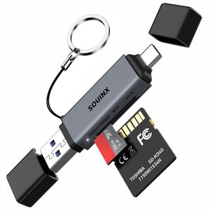 Sounix - SD Kaartlezer - Aluminium Behuizing - USB 3.0 - High Speed Cardreader voor SD/Micro SD