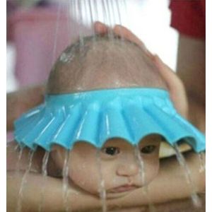 BukkitBow - Douche Kapje - Douche Haarkap voor kinderen - Haarwas Hulp - Blauw