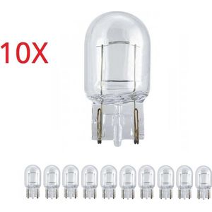 OEM Line - 10 stuks W21W T20 12V 21W Halogeen lampen Dagrijverlichting Knipperlicht Dagrijlicht Achterlicht Mistlicht Achteruitrijlicht