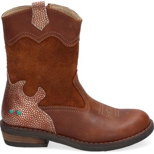 Bunnies JR 221825-513 Meisjes Cowboy Boots - Bruin - Leer - Ritssluiting