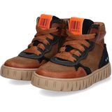 BunniesJR 222660-513 Jongens Hoge Sneakers - Bruin - Leer - Veters