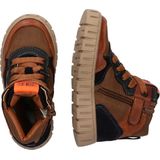 BunniesJR 222660-513 Jongens Hoge Sneakers - Bruin - Leer - Veters
