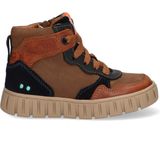 BunniesJR 222660-513 Jongens Hoge Sneakers - Bruin - Leer - Veters