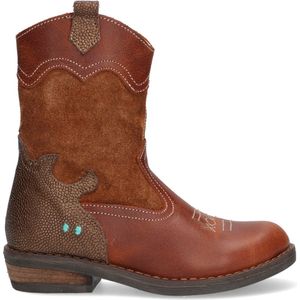 Bunnies JR 222825-513 Meisjes Cowboy Boots - Bruin - Leer - Ritssluiting