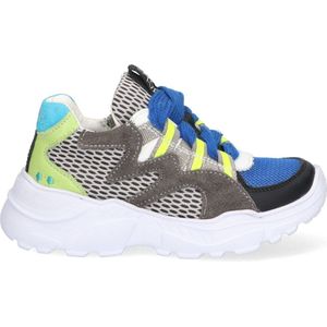 BunniesJR - 223440-589 Sneakers - Zwart/Grijs/Geel - Suède - Veters