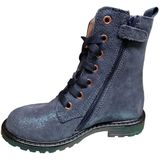 BunniesJR 223863-920 Meisjes Biker Boots - Blauw - Suède - Veters