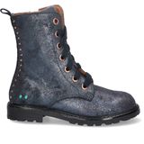 BunniesJR 223863-920 Meisjes Biker Boots - Blauw - Suède - Veters