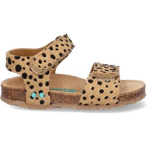 BunniesJR 224408-703 Meisjes Sandalen - Beige Print - Imitatieleer - Klittenband