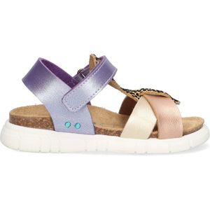 BunniesJR 224424-798 Meisjes Sandalen - Paars Multicolor - Imitatieleer - Klittenband