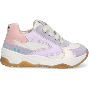 BunniesJR - 224374-476 - Lage Sneakers - Paars/Lila/Roze/Zilver - Leer - Veters