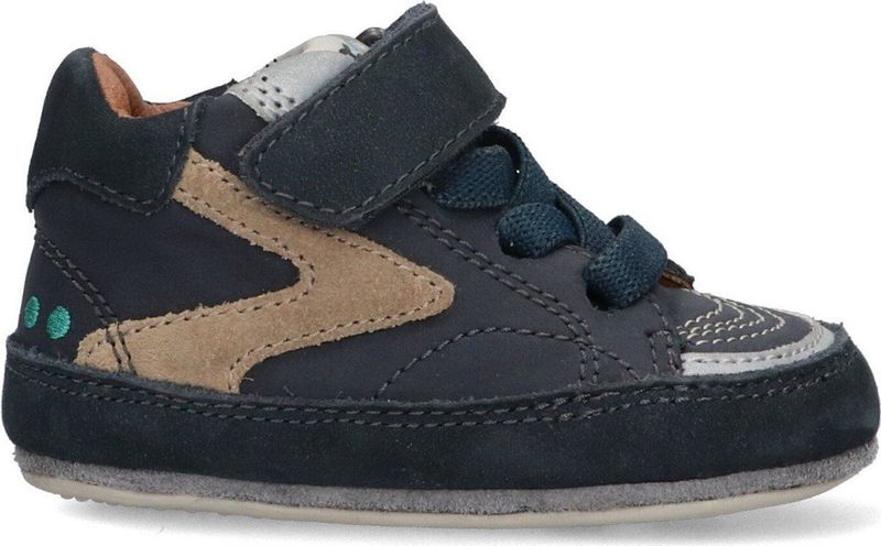 BunniesJR - 224526-129 - Babysneakertjes - Blauw - Nubuck - Veters