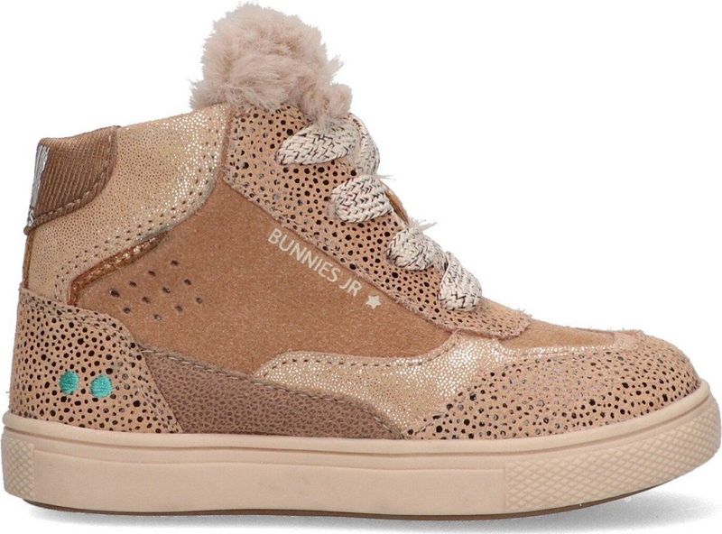 BunniesJR - 224752-474 - Hoge Sneakers - Roze - Suède - Veters