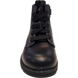 BunniesJR Tina Trots Meisjes Biker Boots - Zwart - Leer - Veters