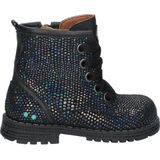 BunniesJR - Tina Trots Biker Boots - Blauw - Suède - Veters