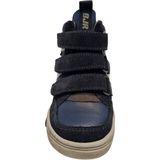 BunniesJR 224833-420 Jongens Hoge Sneakers - Blauw - Leer - Klittenband