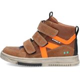 BunniesJR 224833-513 Jongens Hoge Sneakers - Bruin - Leer - Klittenband