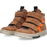 BunniesJR 224833-513 Jongens Hoge Sneakers - Bruin - Leer - Klittenband