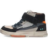 BunniesJR 224834-420 Jongens Hoge Sneakers - Blauw - Leer - Veters