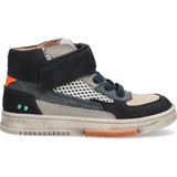 BunniesJR 224834-420 Jongens Hoge Sneakers - Blauw - Leer - Veters