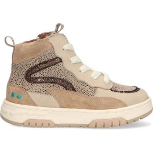 BunniesJR 224841-106 Meisjes Hoge Sneakers - Beige - Nubuck - Veters
