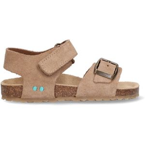 BunniesJR 225416-408 Jongens Platte Sandalen - Taupe - Imitatieleer - Klittenband