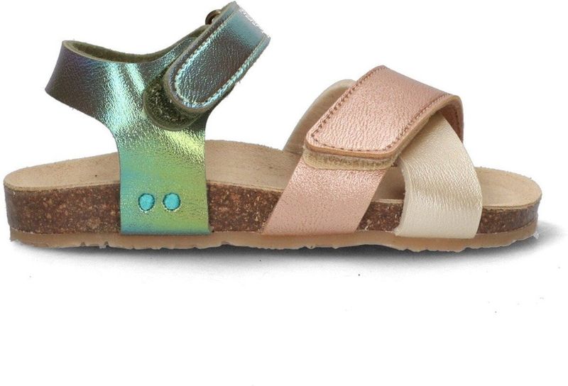 BunniesJR - 225418-798 - Meisjes Sandalen - Multicolor - Imitatieleer - Klittenbandsluiting