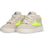 BunniesJR - Morris Mellow - Jongens Lage Sneakers - Beige/Geel - Suède - Veters