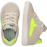 BunniesJR - Morris Mellow - Jongens Lage Sneakers - Beige/Geel - Suède - Veters