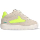 BunniesJR - Morris Mellow - Jongens Lage Sneakers - Beige/Geel - Suède - Veters