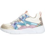 BunniesJR - 225344-994 - Lage Sneakers - Blauw/Wit/Roze - Leer - Veters