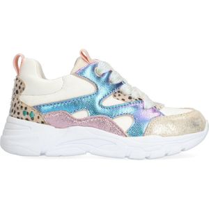 BunniesJR - 225344-994 - Lage Sneakers - Blauw/Wit/Roze - Leer - Veters