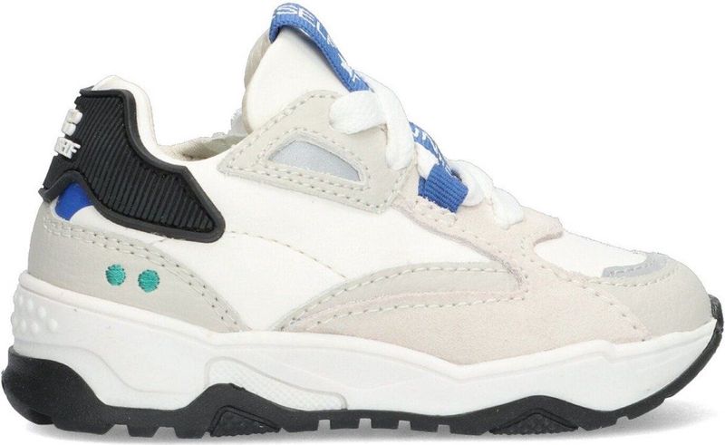 BunniesJR - 225375-103 Sneakers - Wit/Grijs/Blauw - Leer - Veters