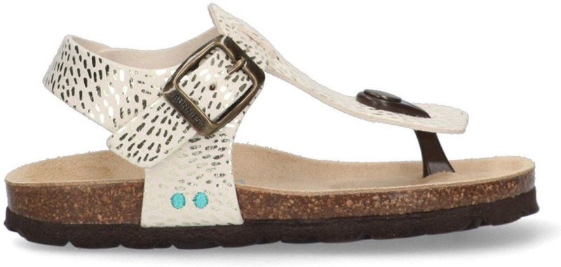 BunniesJR - 225417-906 - Platte Sandalen - Beige/Print - Imitatieleer