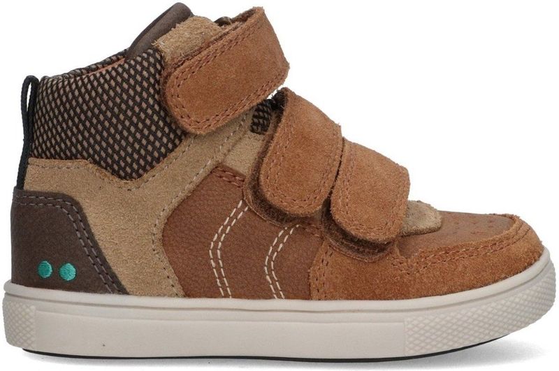 BunniesJR - 225750-414 - Hoge Sneakers - Bruin - Leer - Klittenband