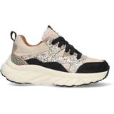 BunniesJR - Roxy Rush - Chunky Sneakers - Zwart/Beige - Suède met Glitters