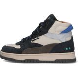 BunniesJR - Billie Baas - Leren Sneakers - Donkerblauw