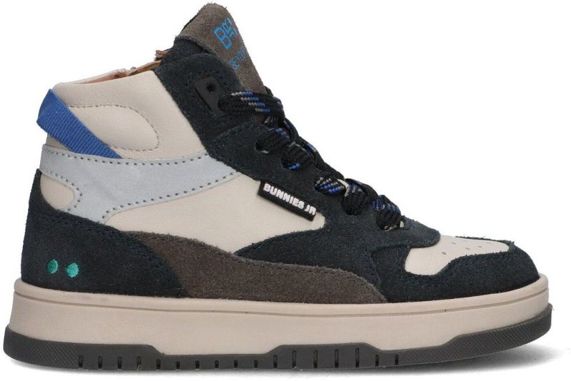 BunniesJR - Billie Baas - Leren Sneakers - Donkerblauw