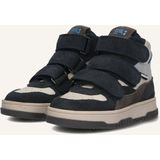 Bunnies Jr. - Benjamin Baas - Halfhoge Sneakers - Donkerblauw - Klittenband
