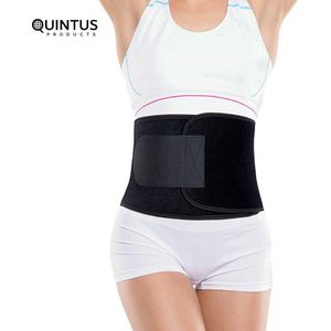 Sweat Athlete - Zweetband Buik - Waist Trainer - Afvallen - Afslankband - Afvalband - Sauna Band - Sweat Belt - Waist Shaper - Buikband Afvallen - Man/Vrouw - Zwart - M - 106 cm